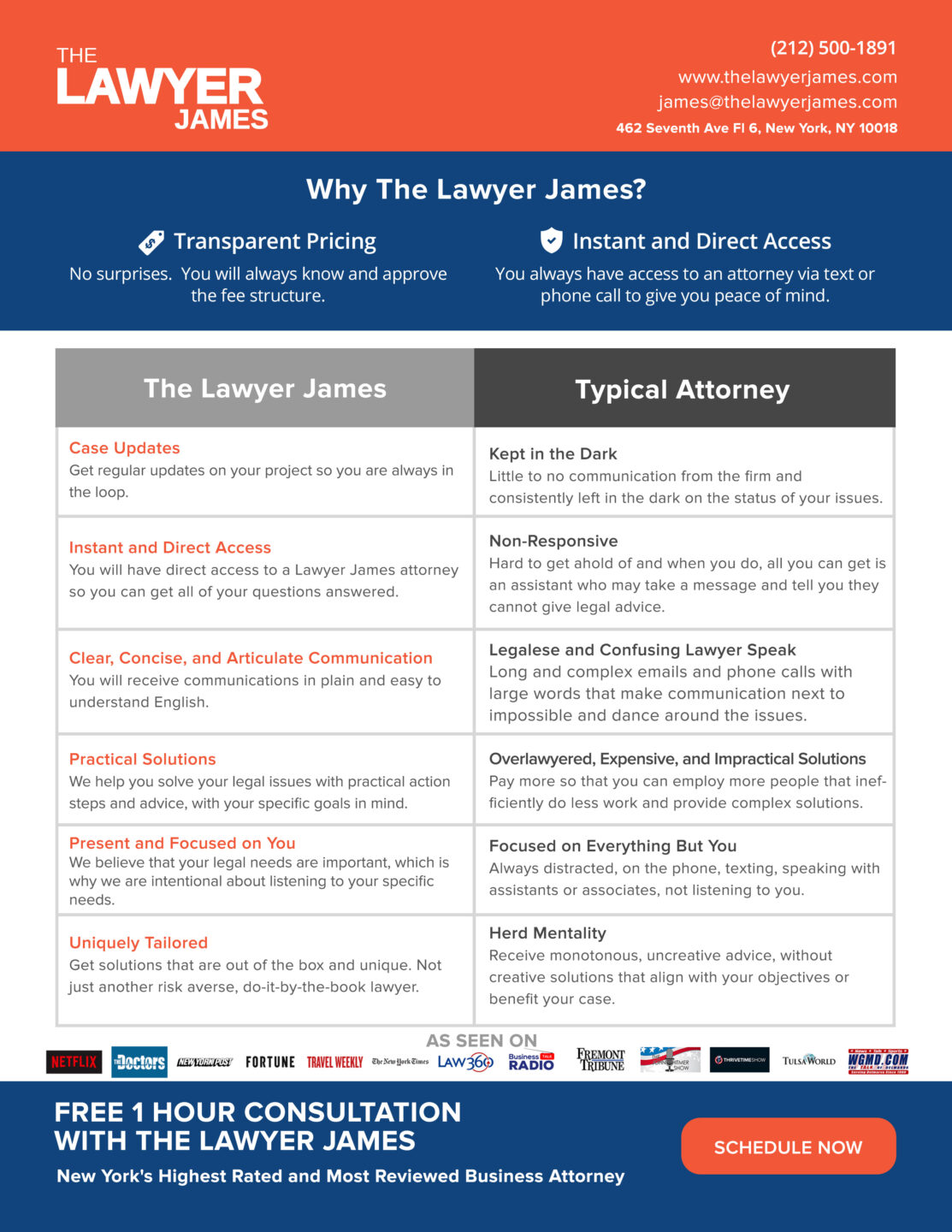 Front One Sheet Version 4 Lawyer James