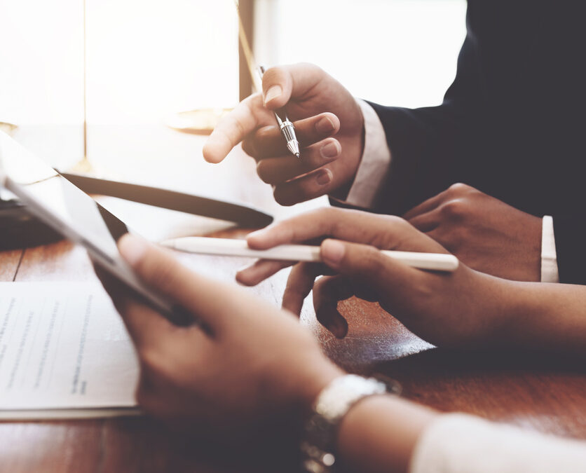 The Client Is Consulting With A Lawyer On Legal Matters